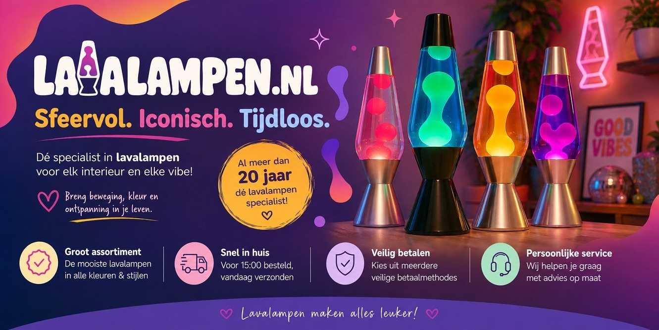 Lavalampen.nl -> Grootste assortiment lavalampen, vanaf &euro; 14,95 !