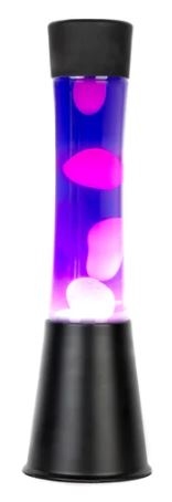Lavalamp Zwart - Paars/Wit