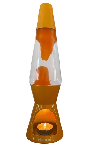 Theelicht lavalamp licht Oranje