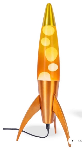 Raket Lavalamp Oranje/Geel