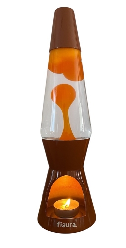 Theelicht lavalamp Bruin