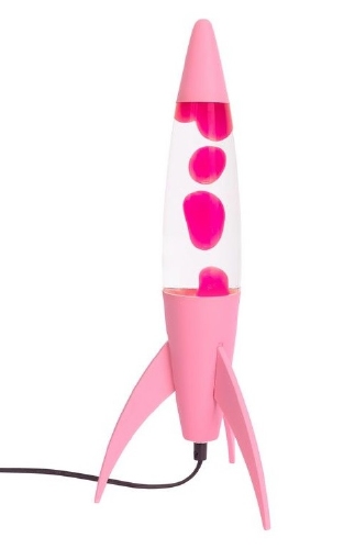 Raket Lavalamp Roze - Inclusief reservelampje t.w.v €6,95