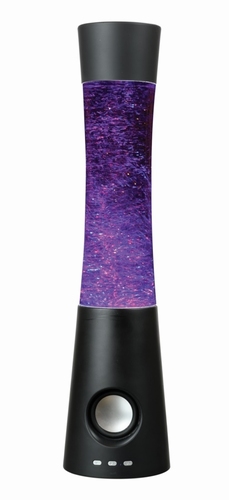 Glitterlamp met LED kleurenwissel en Bluetooth speaker - 2e kansje