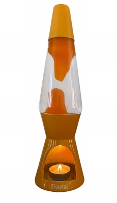 Theelicht lavalamp licht Oranje