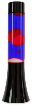 Lavalamp Zwart Blauw/Rood