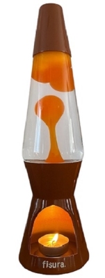 Theelicht lavalamp Bruin