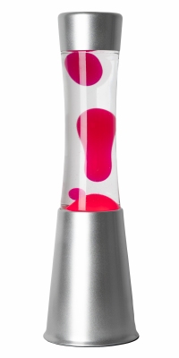 Lavalamp Zilver Roze