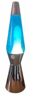 Lavalamp Bullet Blauw/Wit - Special  - Inclusief reservelampje t.w.v €6,95