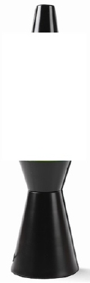 Voet en kap voor Lavalamp Bullet Zwart