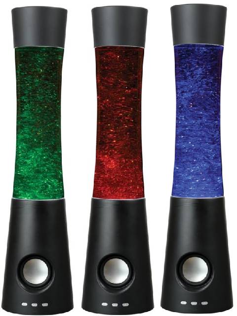Glitterlamp kleurenwissel met bluetooth speaker