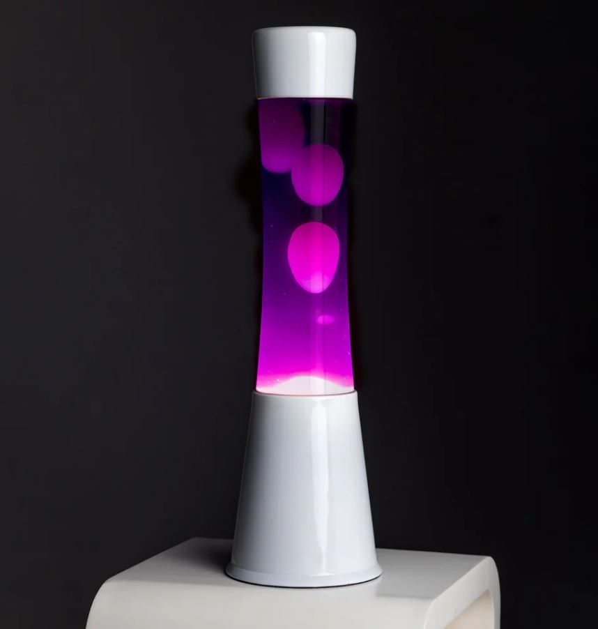 Lavalamp Paars/Wit