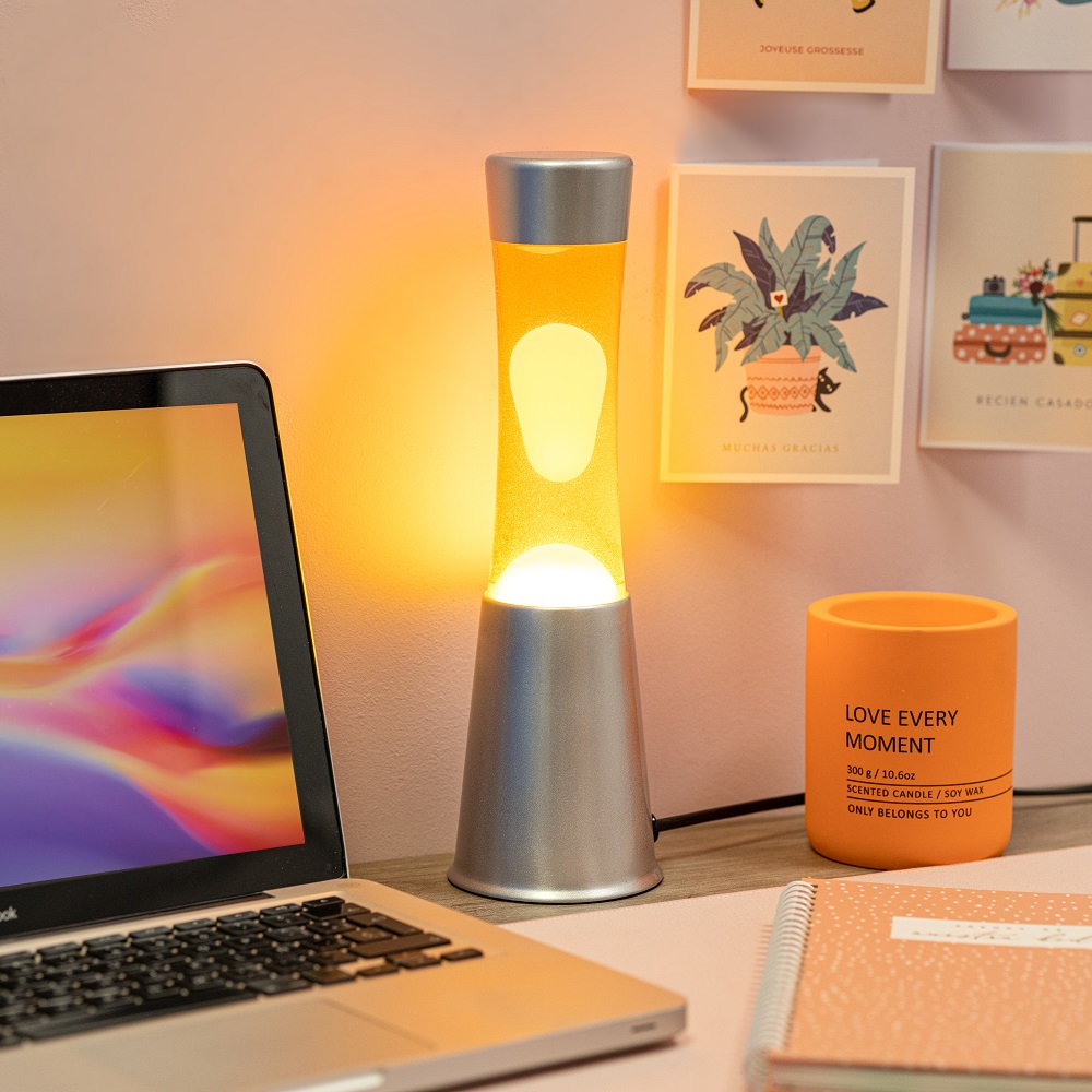 Lavalamp Geel/Oranje voor €29,95