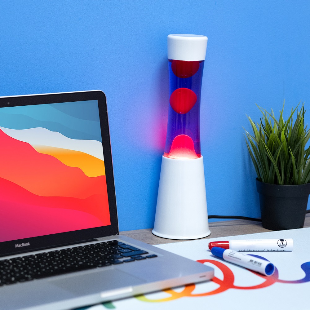 Lavalamp Wit Violet/Rood voor €29,95